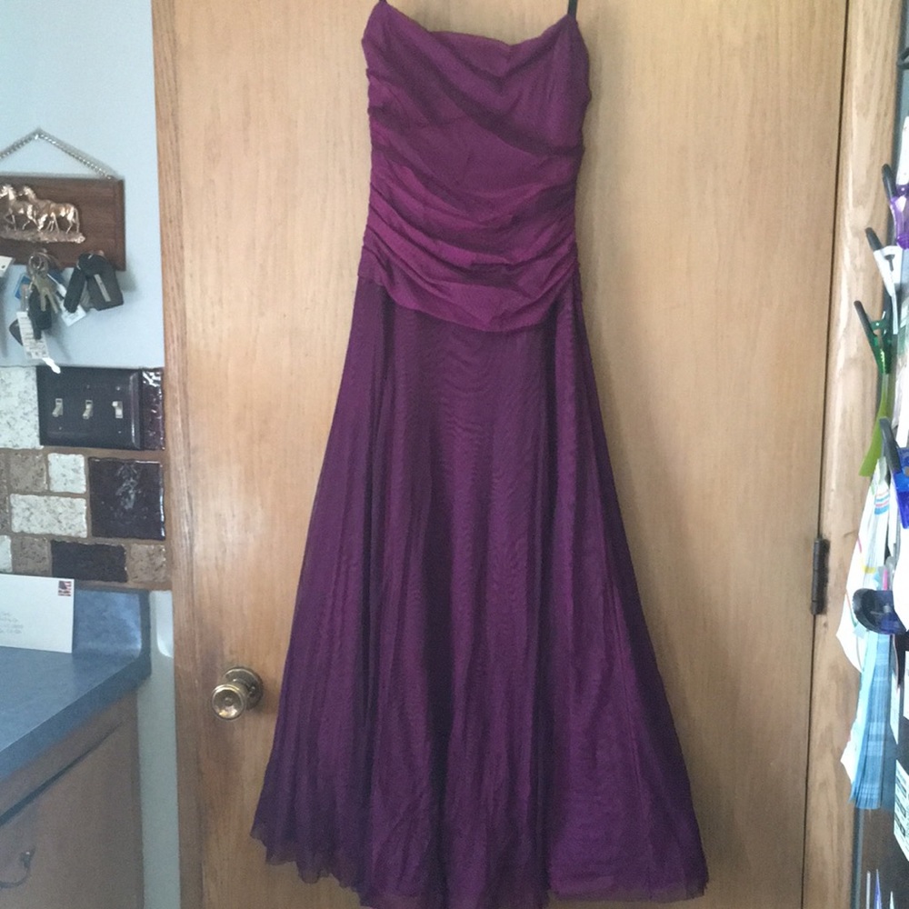 Dark purple dress